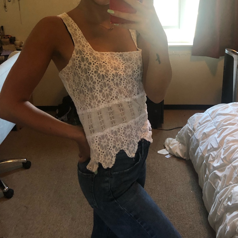 Free People Lace Tank